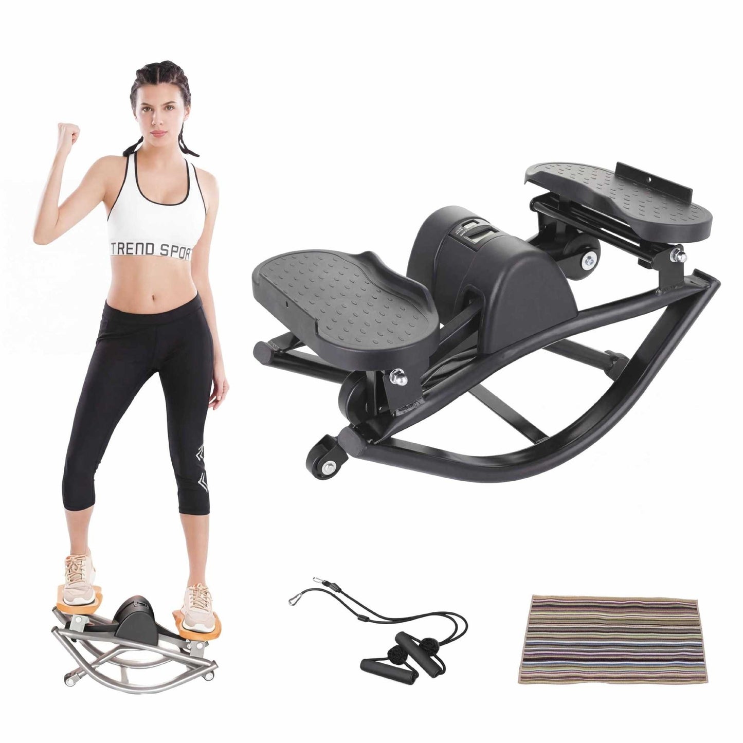 Stepper Fitness Pivotant BodyRisePro – Jambes, Fessiers & Cardio à Domicile